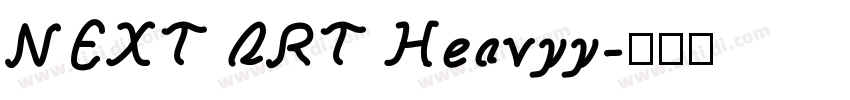 NEXT ART Heavyy字体转换